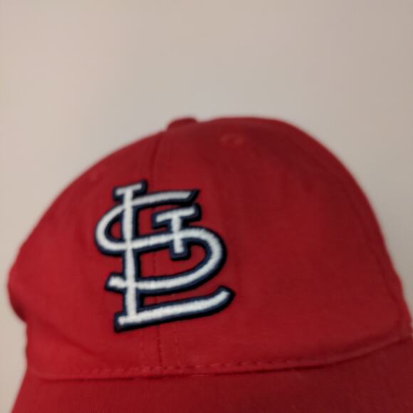 Team MLB St Louis Cardinals Strapback Hat Red Embroidered Logo OSFM - Picture 4 of 12